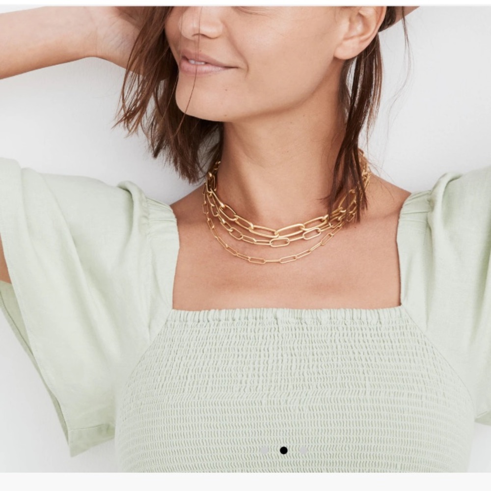 Madewell large paper clip chain necklace - Picture 1 of 3